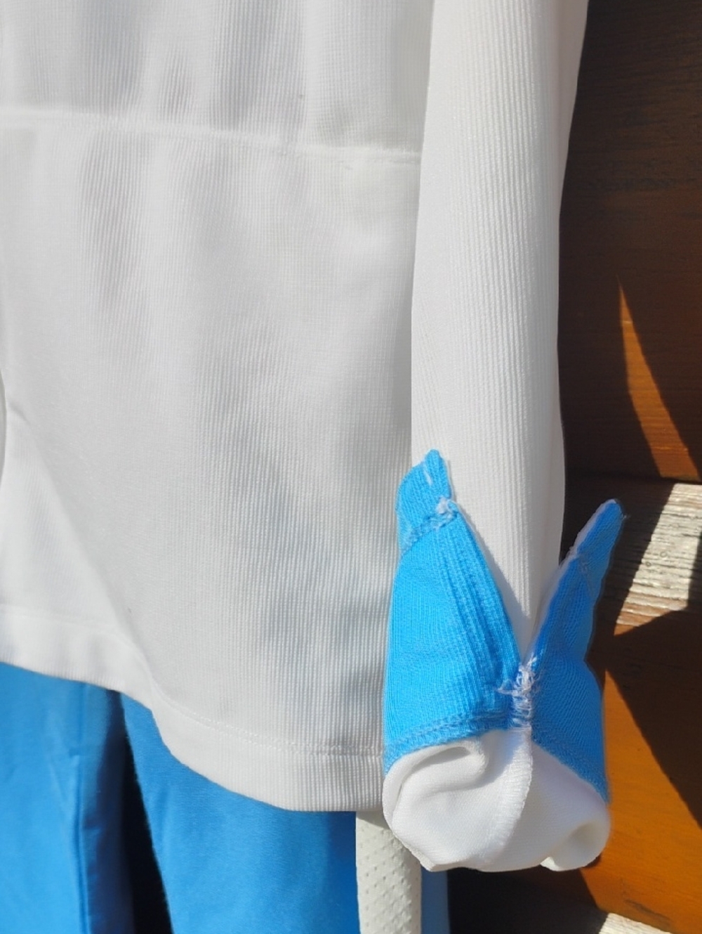2 Piece Tracksuit Blue/White Hoodie STEVE & BARRY’s  EPLVC Mesh Side of Legs - Picture 6 of 13